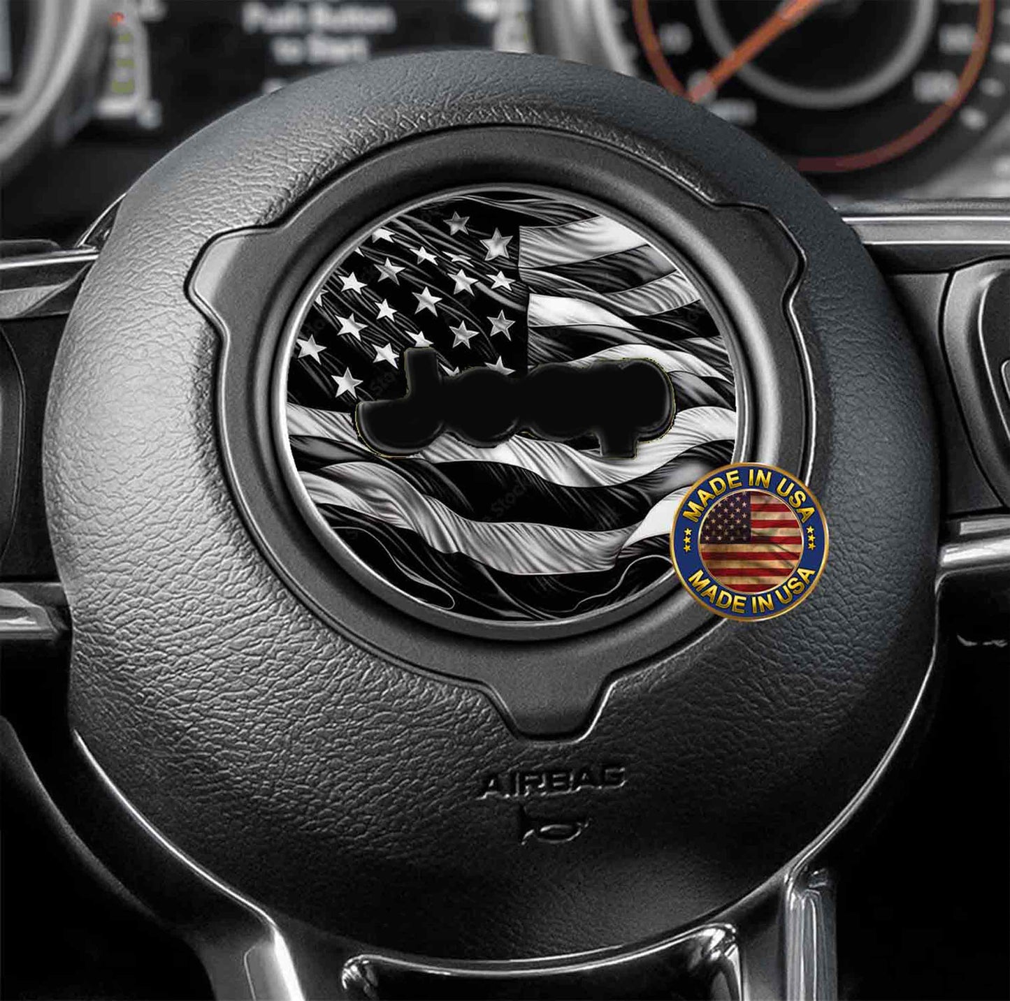 American flag fender vent decal for the JL or JT 2018 or newer 3