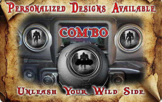 Steering wheel decal bigfoot 228
