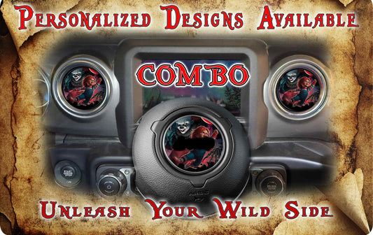 Steering wheel decal chuck 148