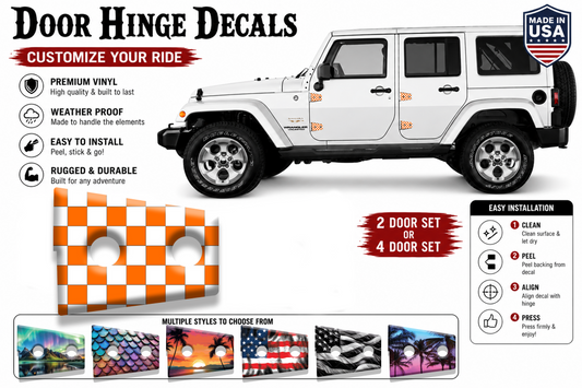 Tennessee Door hinge decals 15