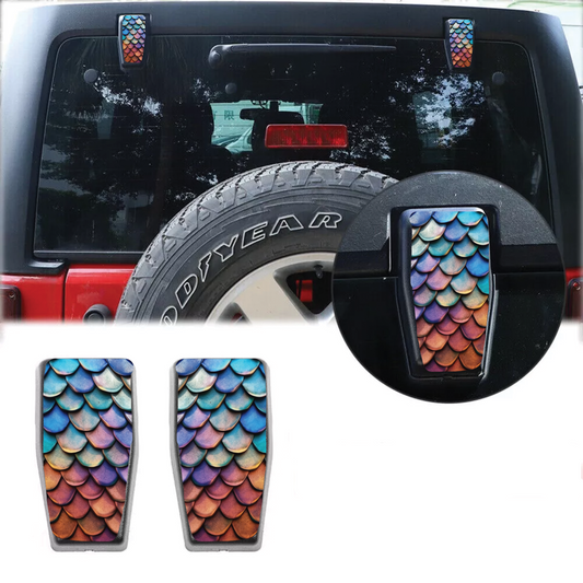 Dragon scales Rear liftgate hinge overlay decal 17