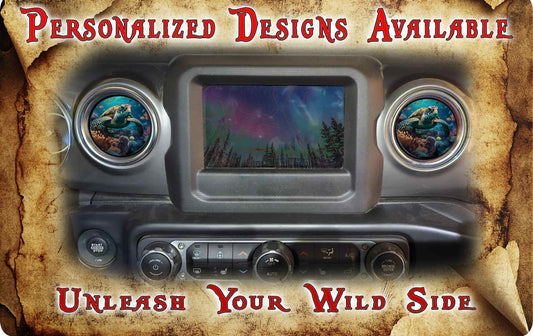 Steering wheel decal sea turtle decal