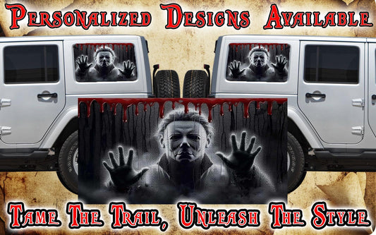 Let me come out to play Rear quarter window see through graphic.