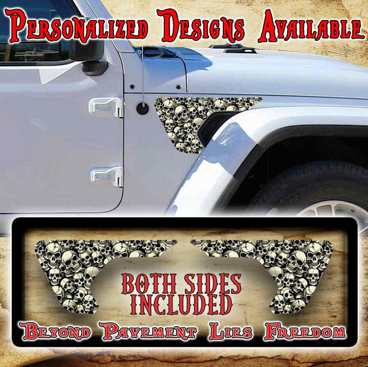 Skull fender vent for the JL or JT 2018 or newer 131