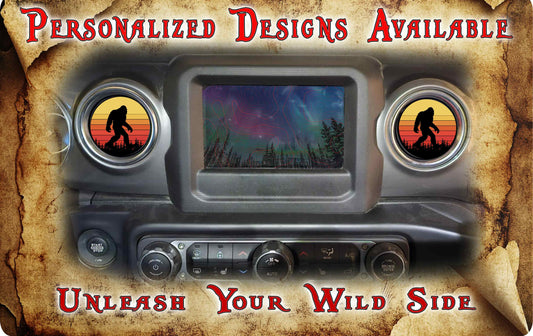 Steering wheel decal Bigfoot decal