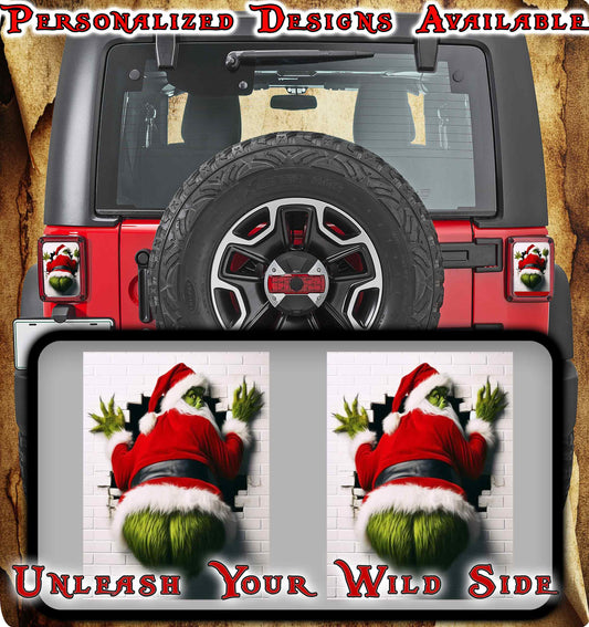 Kiss my taillight Taillight cover decal 2