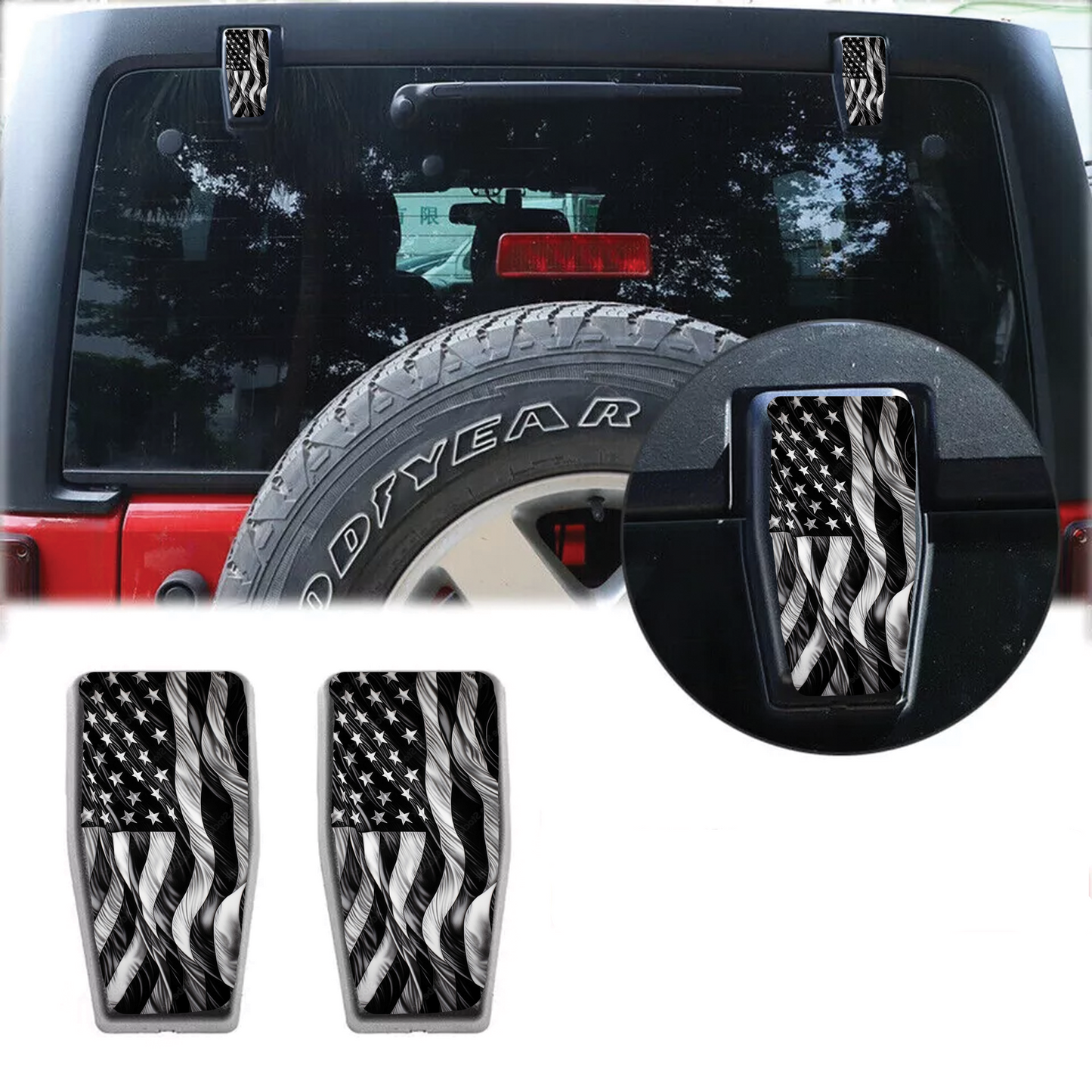 Black and white Flag COMBO hinge DEAL 2
