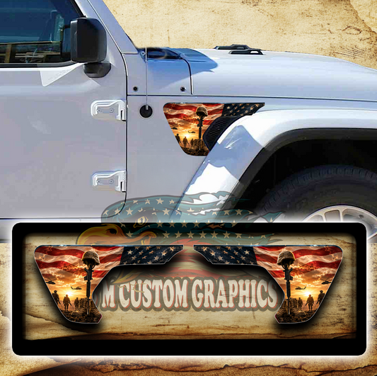 fender vent for the JL or JT 2018 or newer Soldiers cross 250