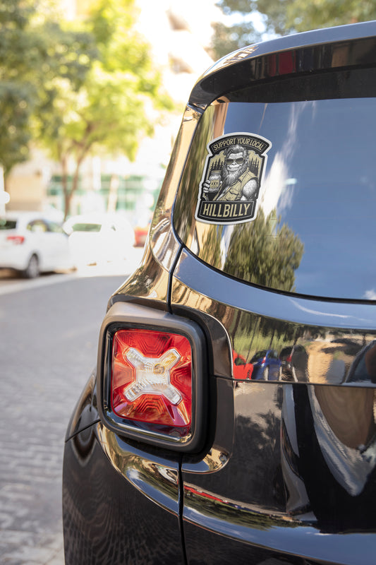 Support your local hillbilly window sticker