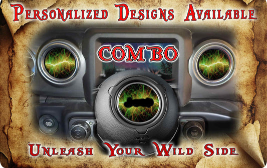 Steering wheel decal lighting 173