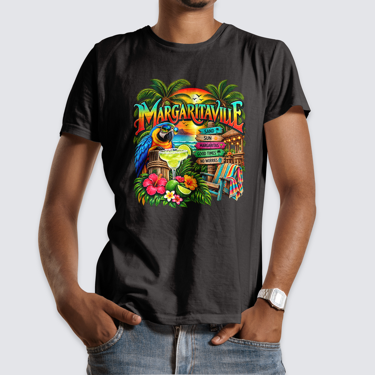 Margaritaville Tropical Parrot T-Shirt