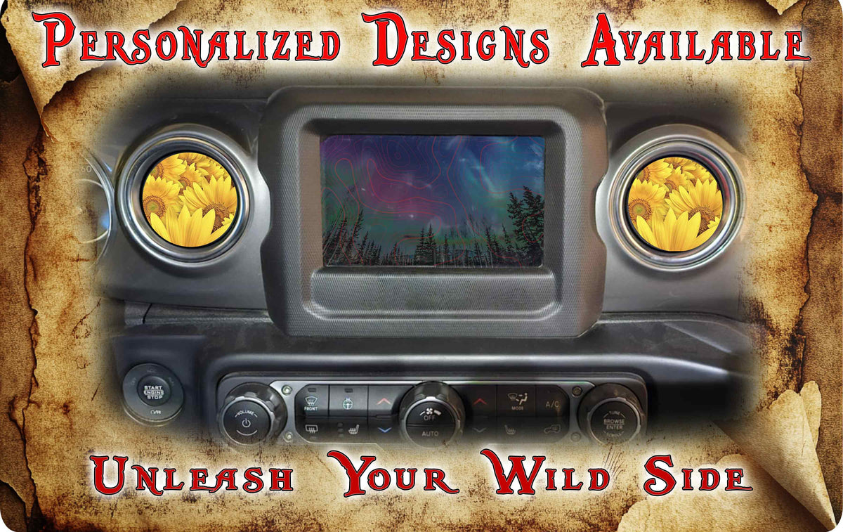 Steering wheel decal Sunflower overload 195