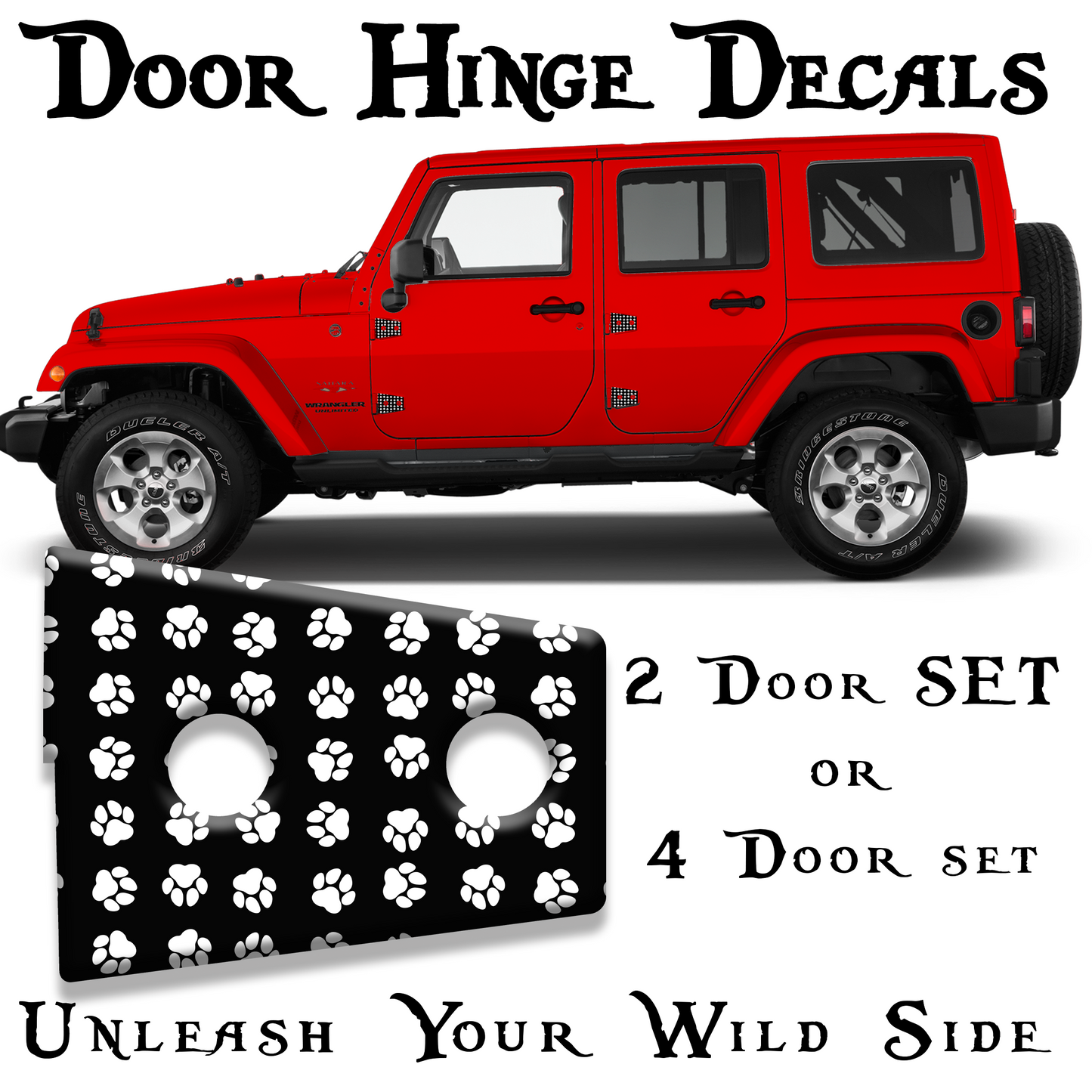 paw prints hinge bundle 4