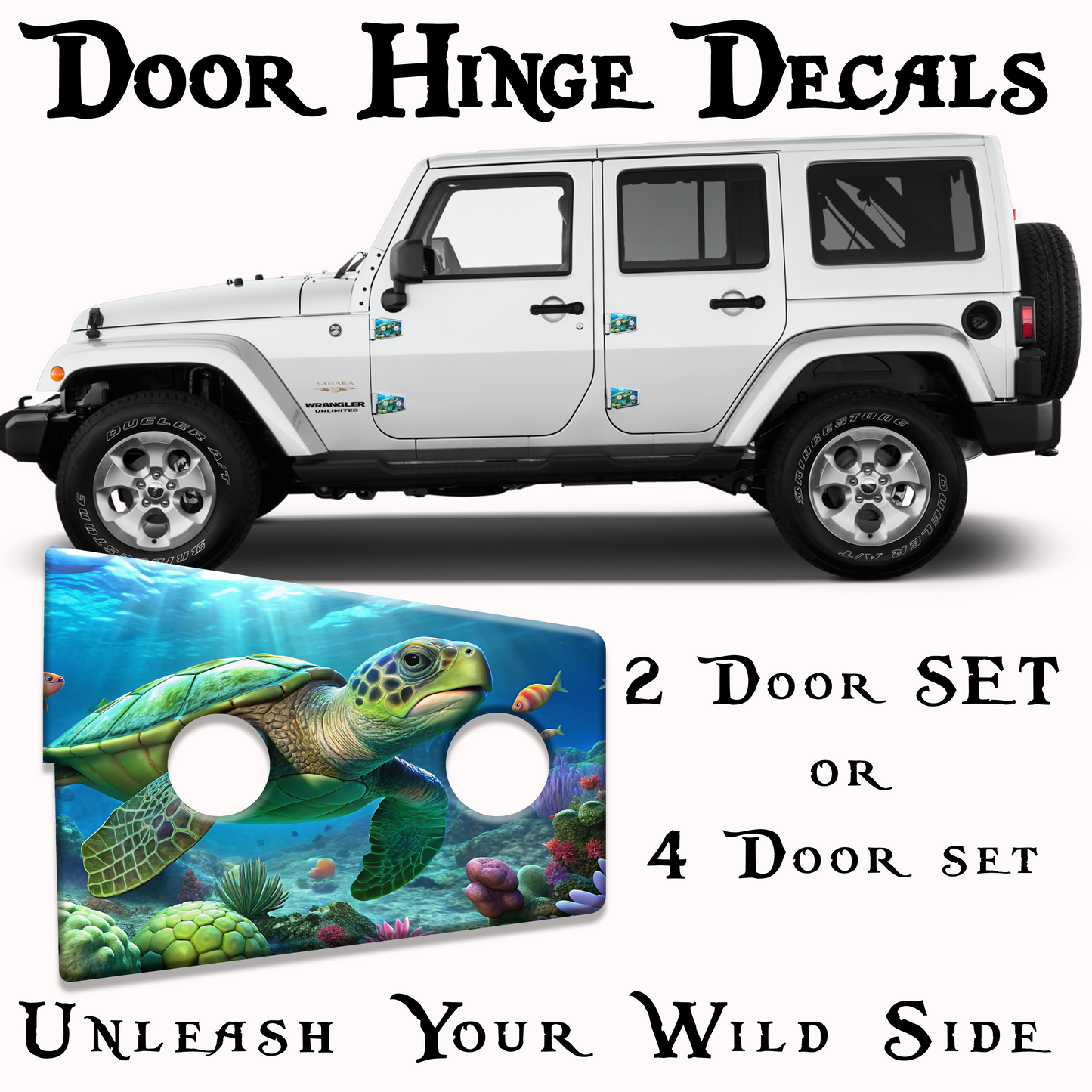 Sea turtle print hinge bundle 50