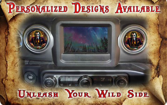 Steering wheel decal combo joker