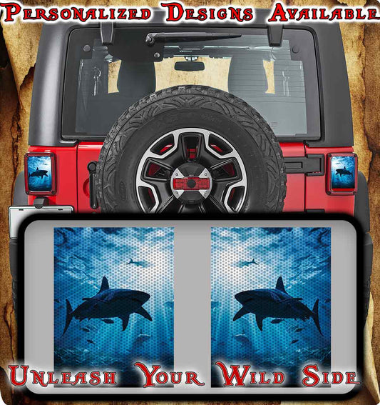 Sharks Taillight cover decal 89