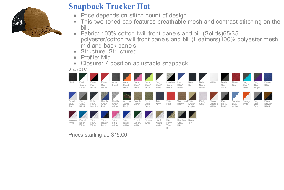 Snapback Hat