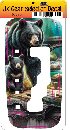 Bears JK Shifter decal