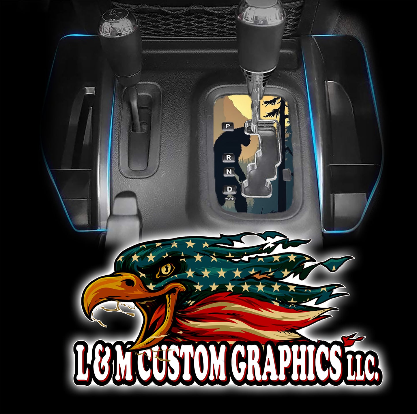 Bigfoot JK Shifter decal