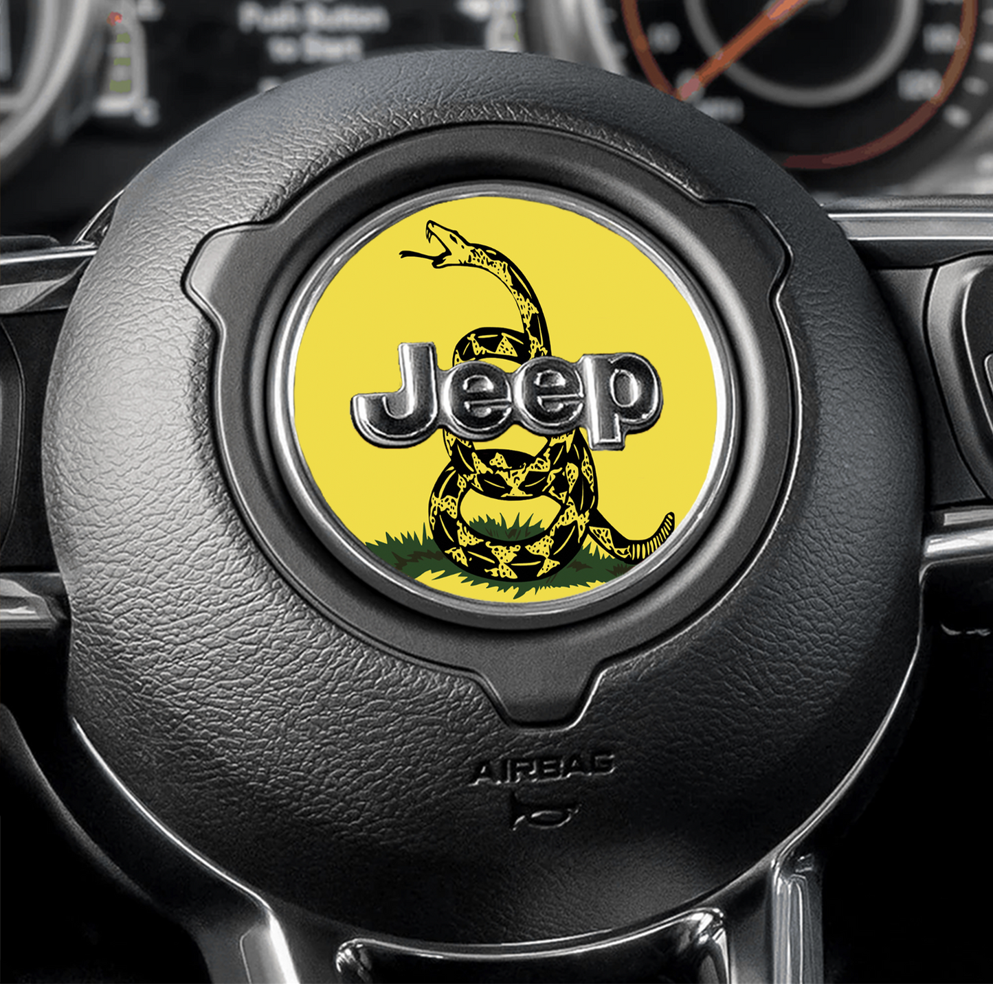 Steering wheel decal Don't Tread on me