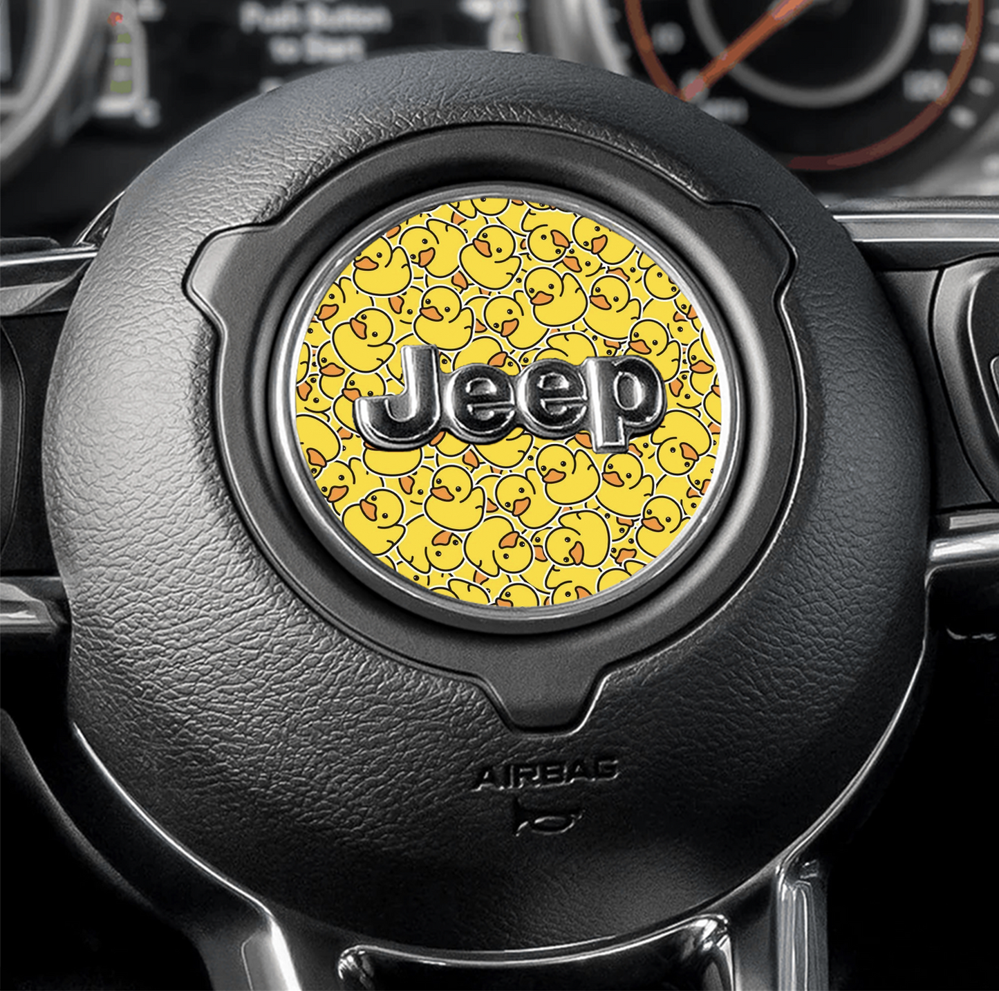 Steering wheel decal Ducks