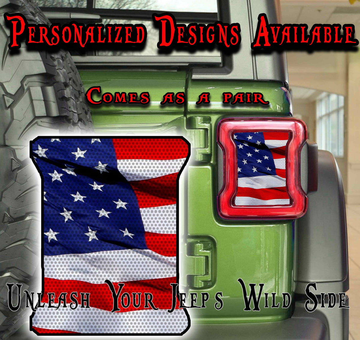 Merica Taillight cover decal 19