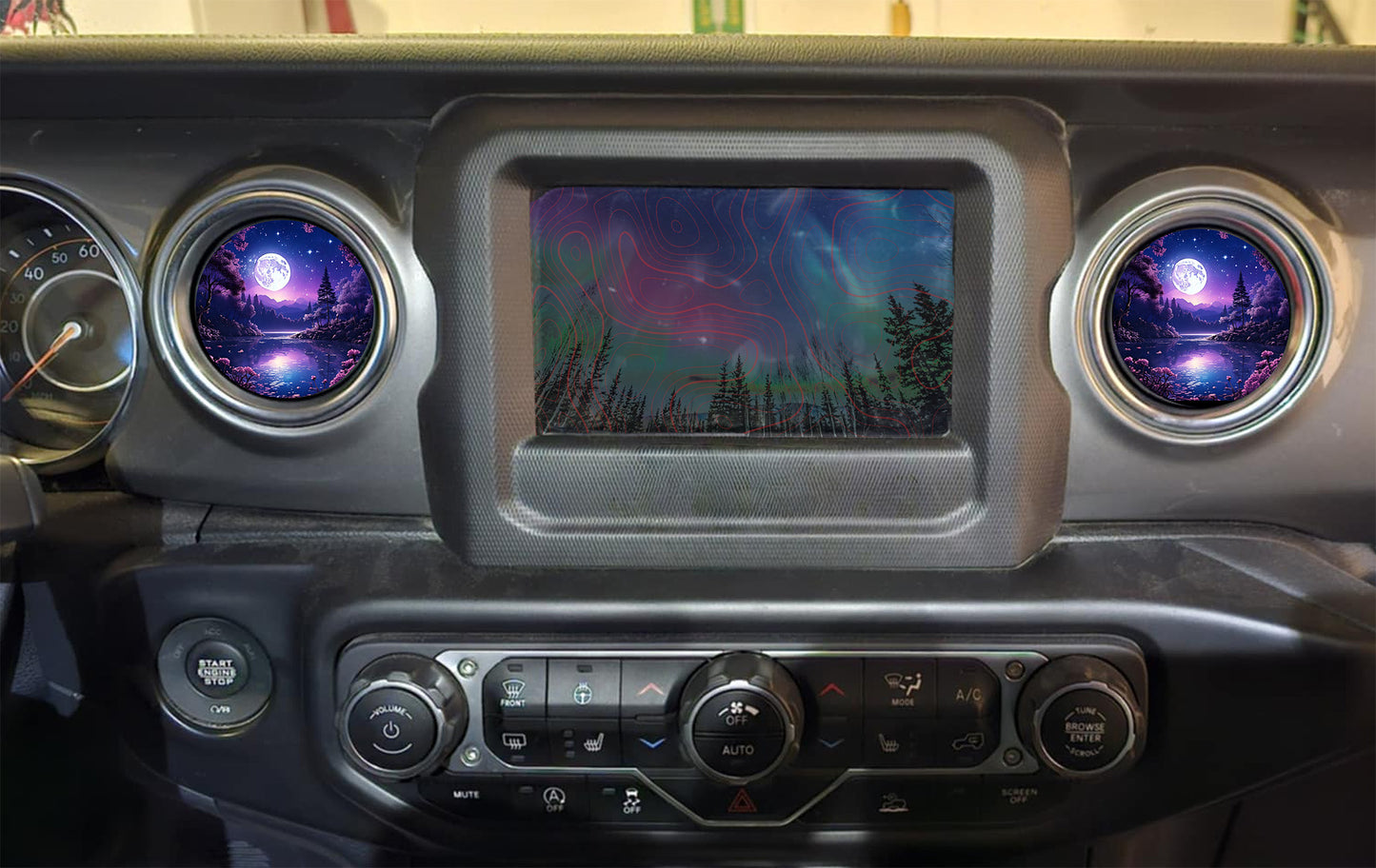 Inside vent decals Purple Moon