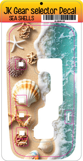 Sea shells JK Shifter decal