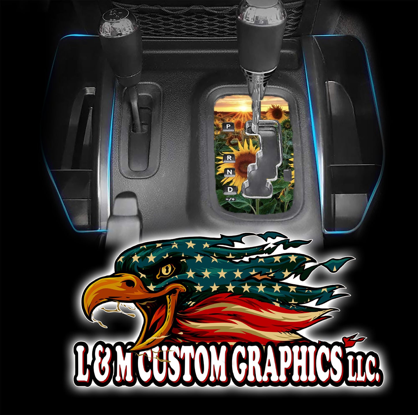 Sunflowers JK Shifter decal