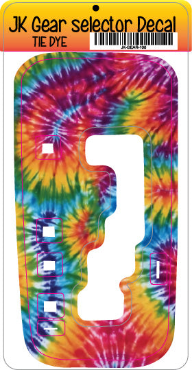 Tie Dye JK Shifter decal
