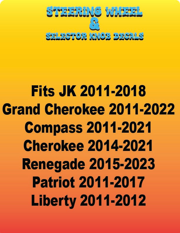 Steering wheel decal Merica