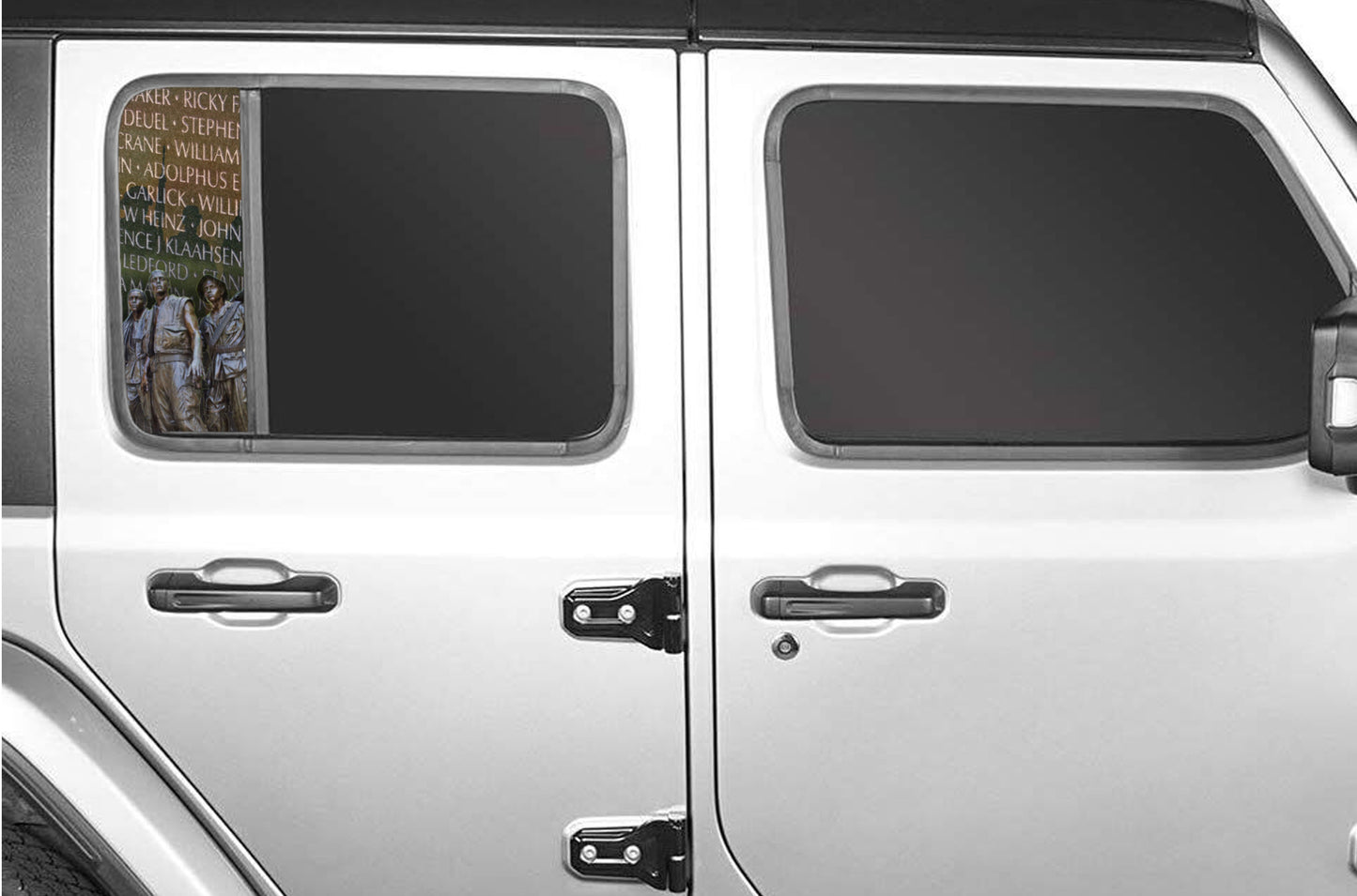 Side door window decal Welcome Back