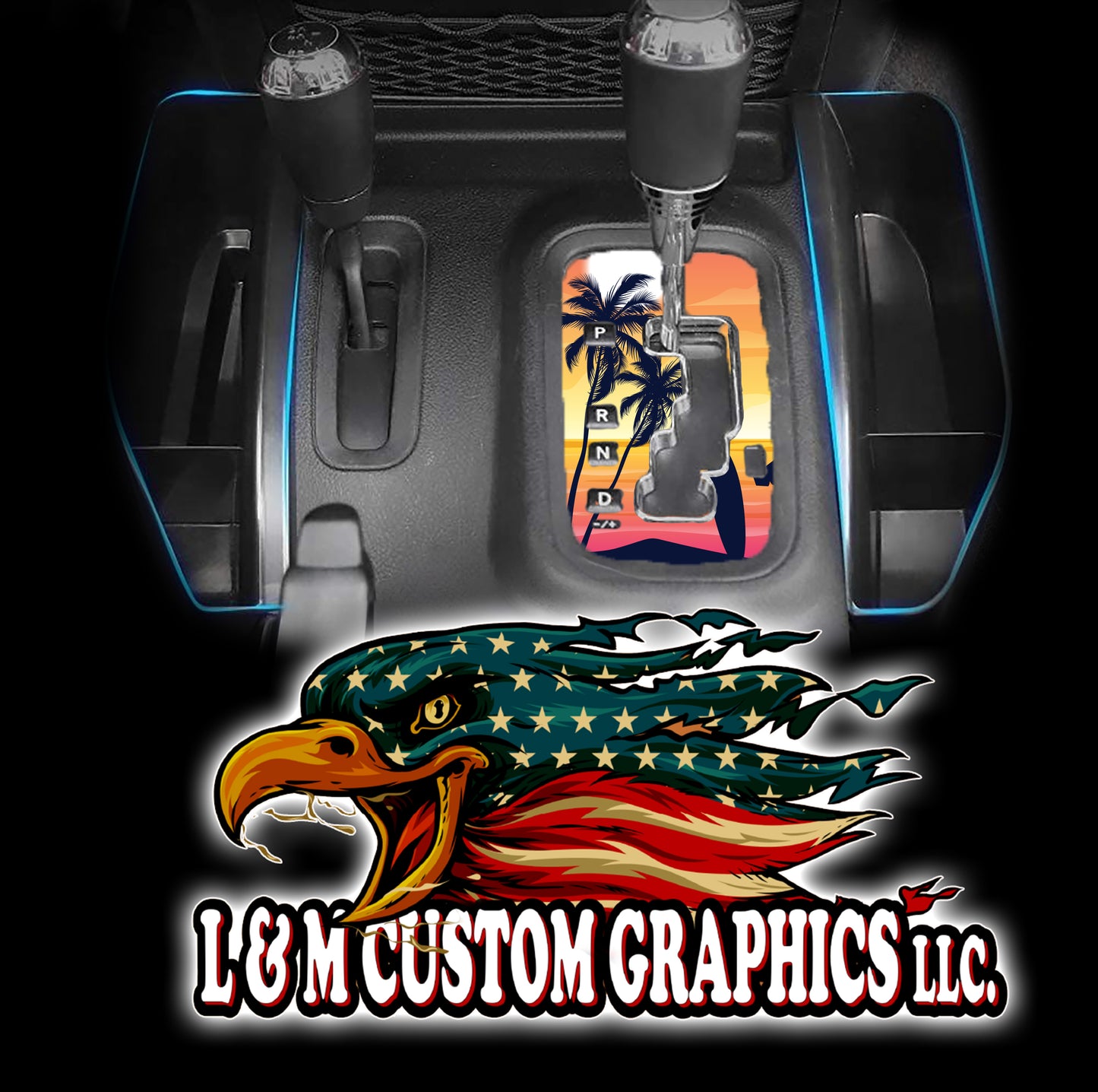 Beach JK Shifter decal