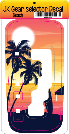 Beach JK Shifter decal