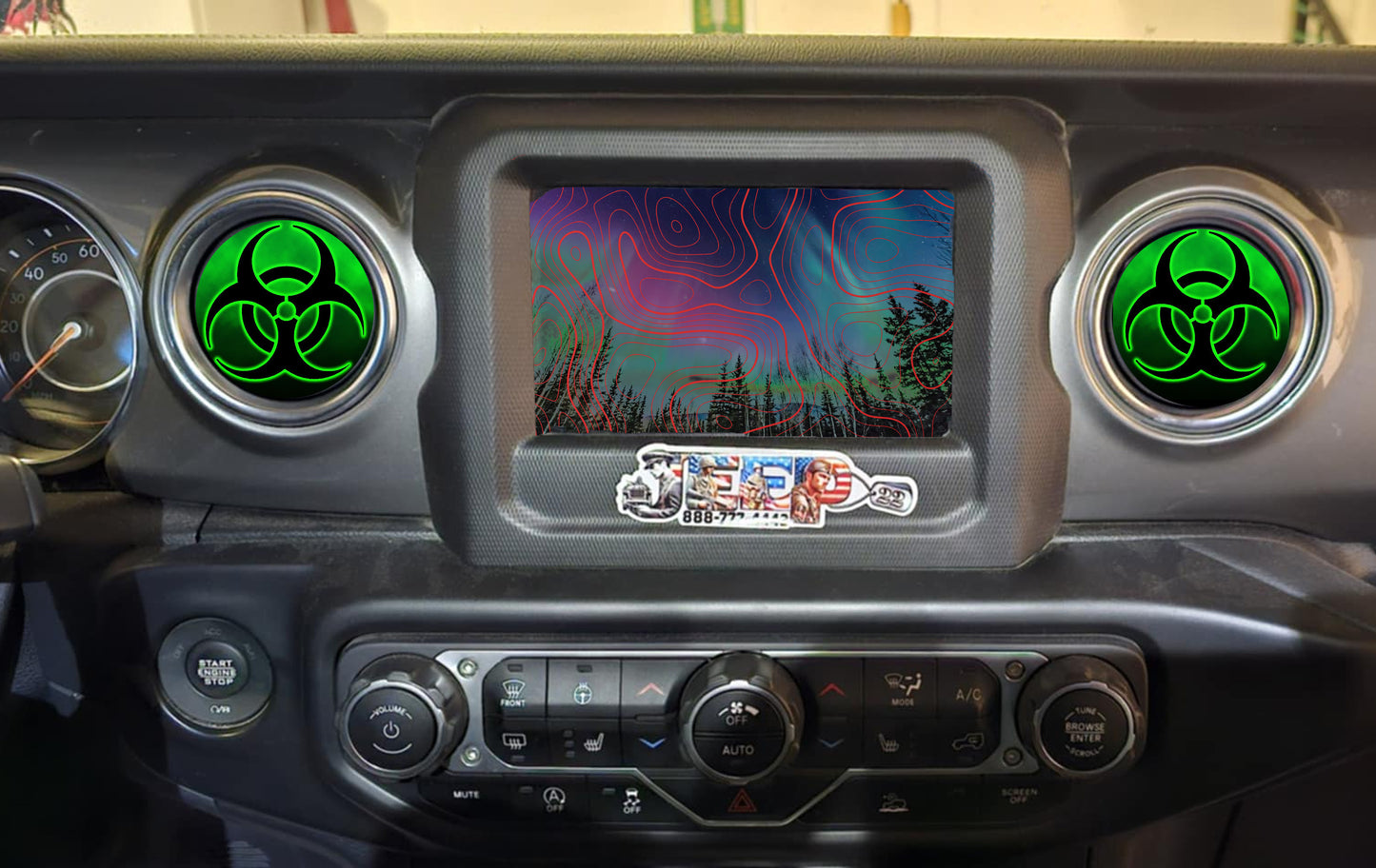 Inside vent decals Biohazard