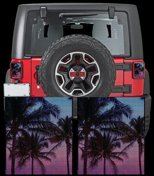 Island Palms taillights cover decal