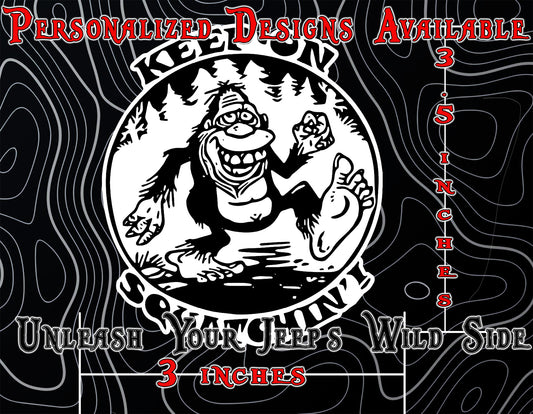 keep on Squactchin window sticker