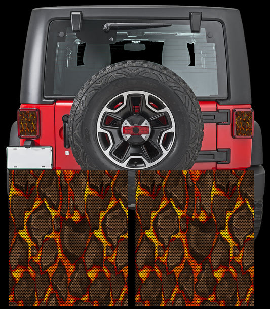 Lava taillights cover decal