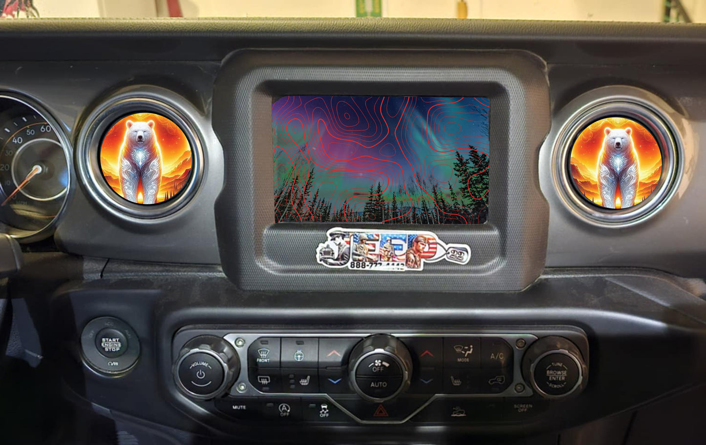 Inside vent decals polar bear decal
