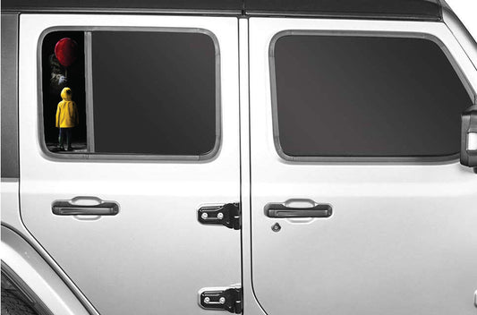 Side door window red ballon 197