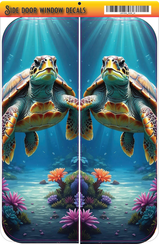 Side door window Sea Turtle