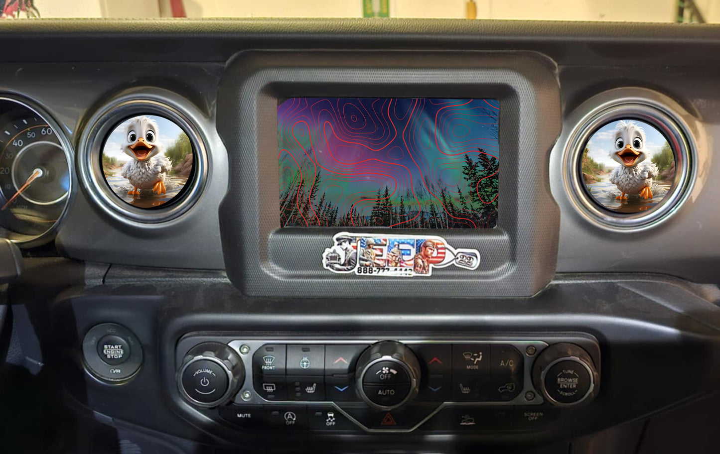 Inside vent decals Duck