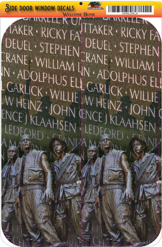 Side door window decal Welcome Back