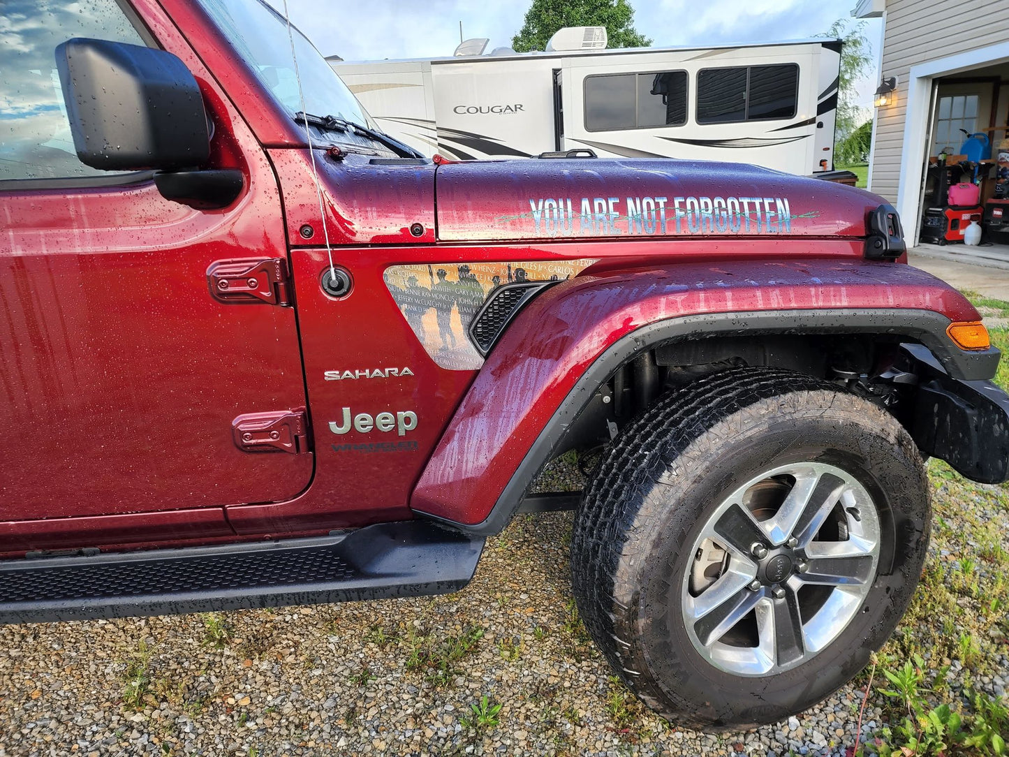 fender vent for the JL or JT 2018 or newer The wall