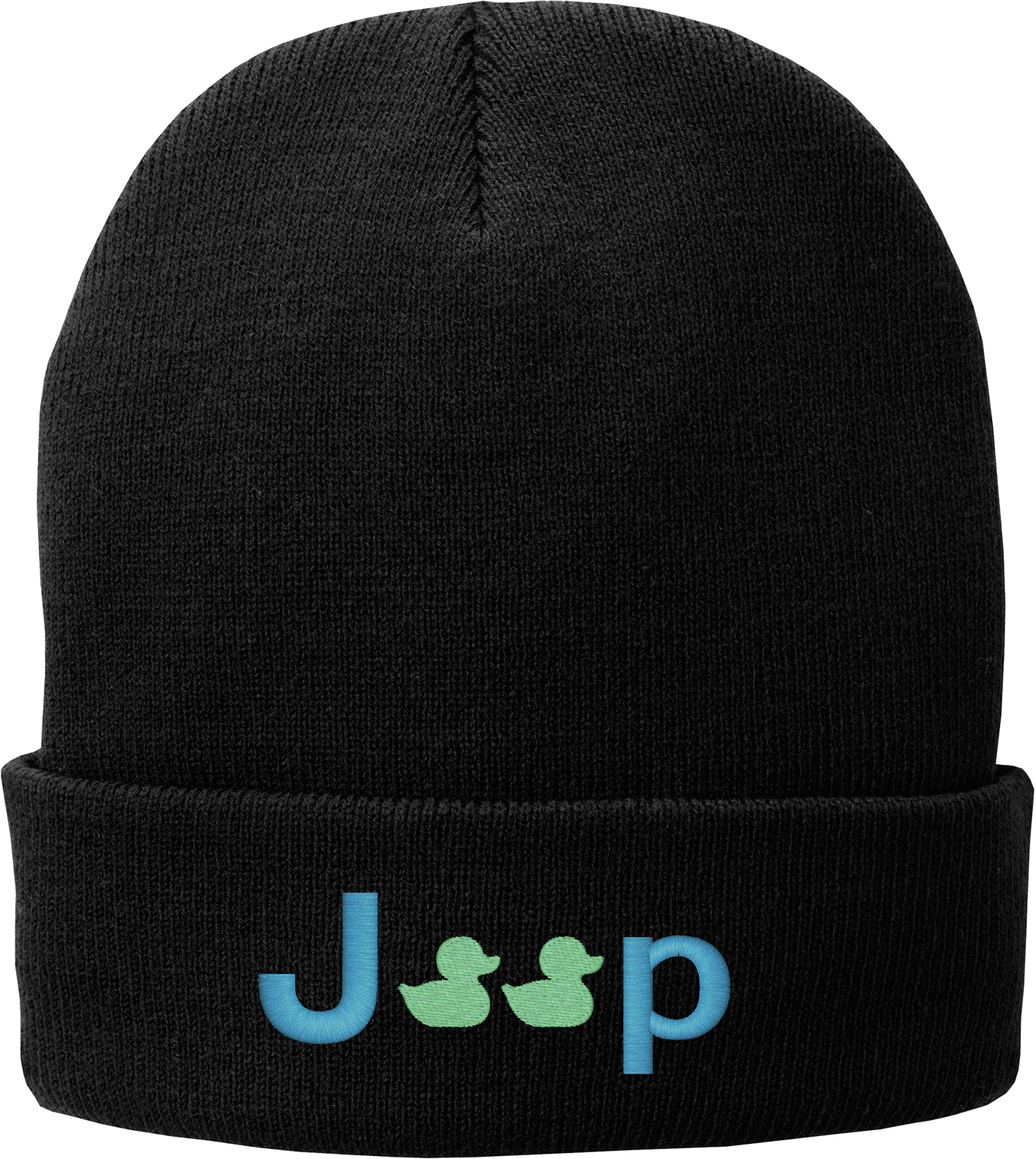 Embordered stocking hat