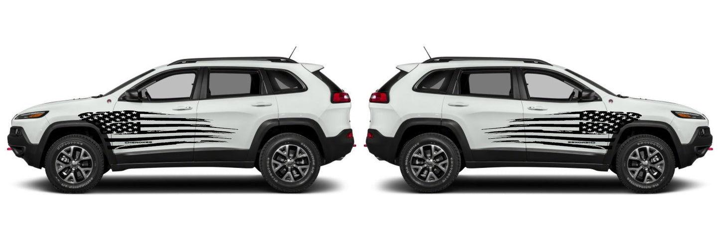 Jeep Cherokee Flag door