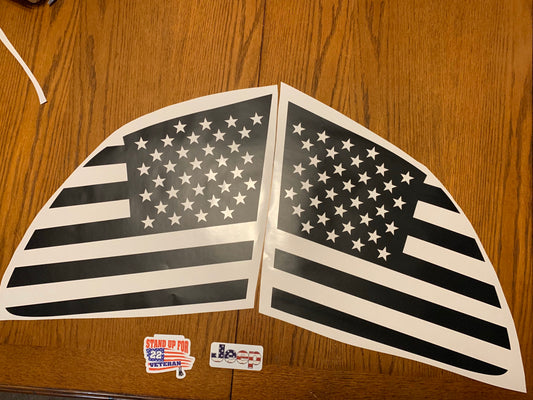 Jeep Cherokee American Flag decal