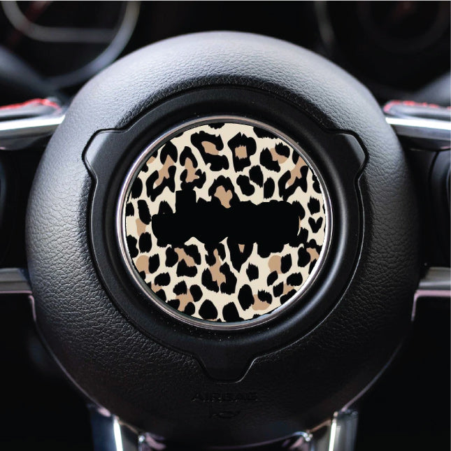 Steering wheel decal cheetah decal