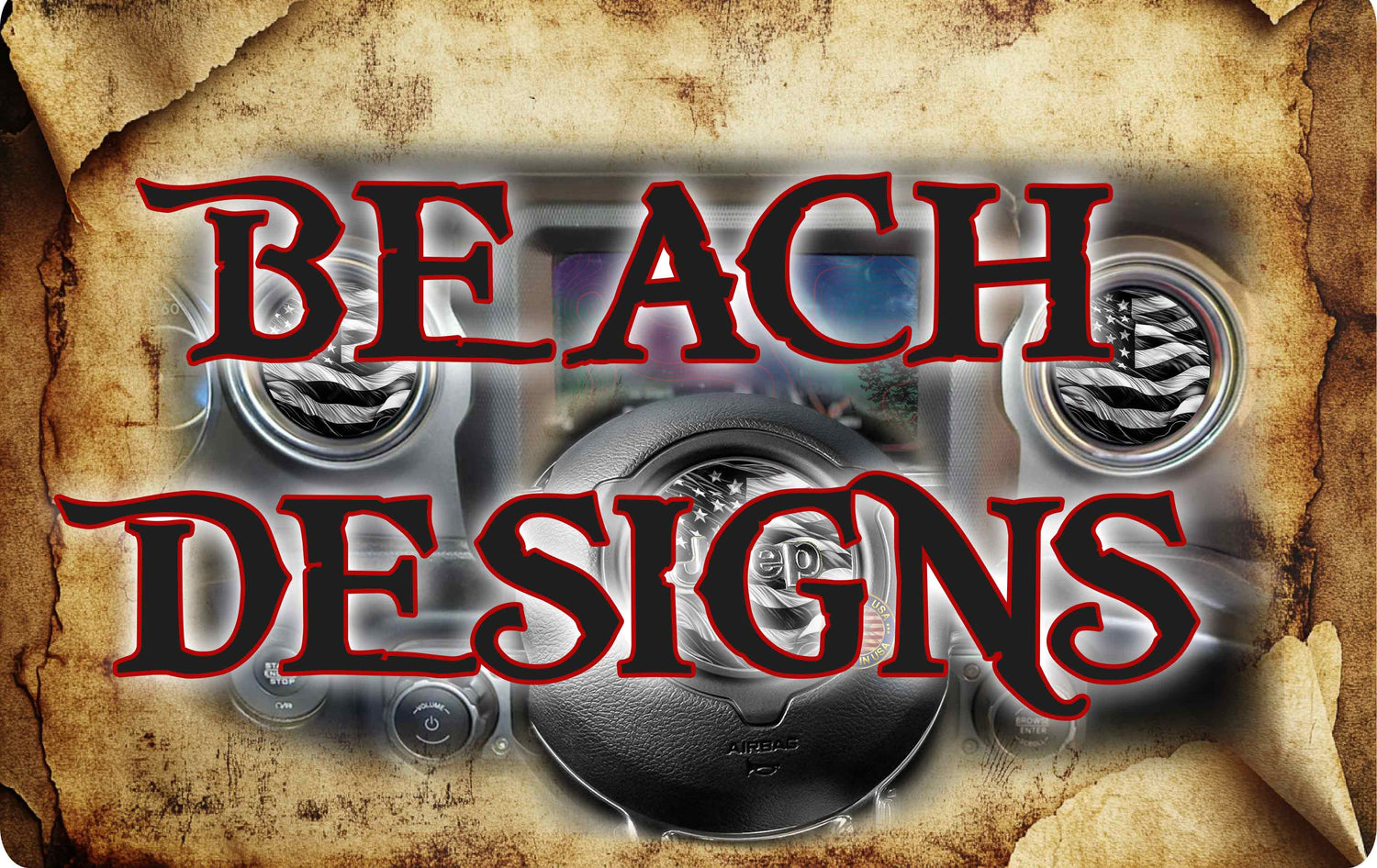 steering wheel and vent beach