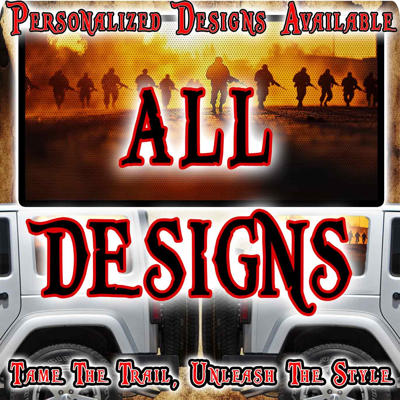 All rear side window wraps